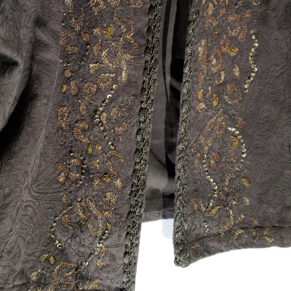 Chico's Brown Jacket Elegant Classy - image 2